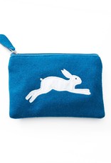 WorldFinds Leaping Hare Coin Purse Blue