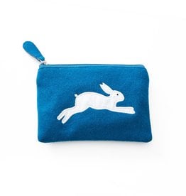 WorldFinds Leaping Hare Coin Purse Blue