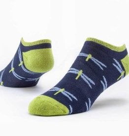 Maggie's Organics Footie Socks (Blue Dragonfly)