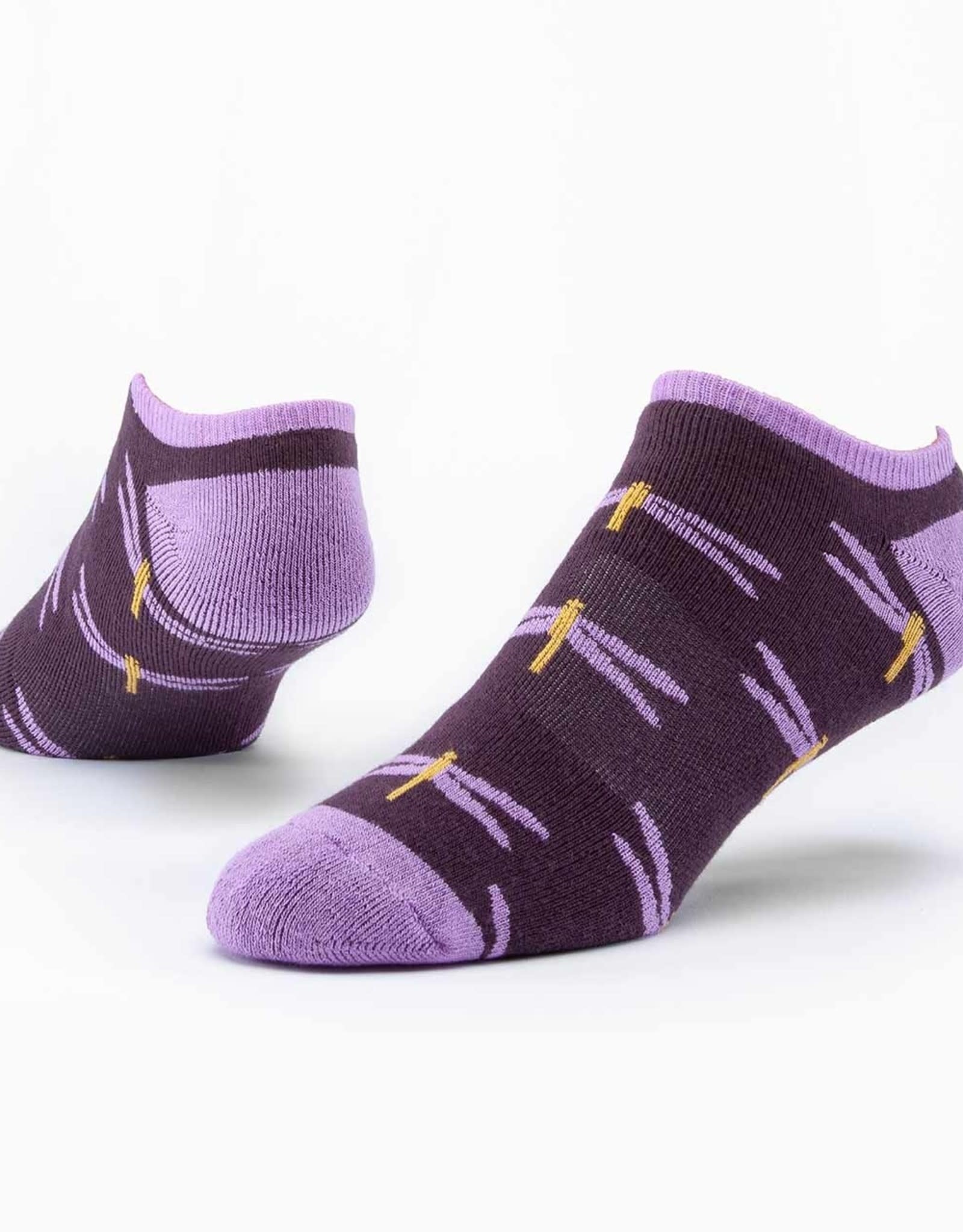 Maggie's Organics Footie Socks (Purple Dragonfly)
