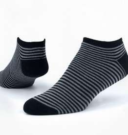 Maggie's Organics Footie Socks (Black Pinstripes)