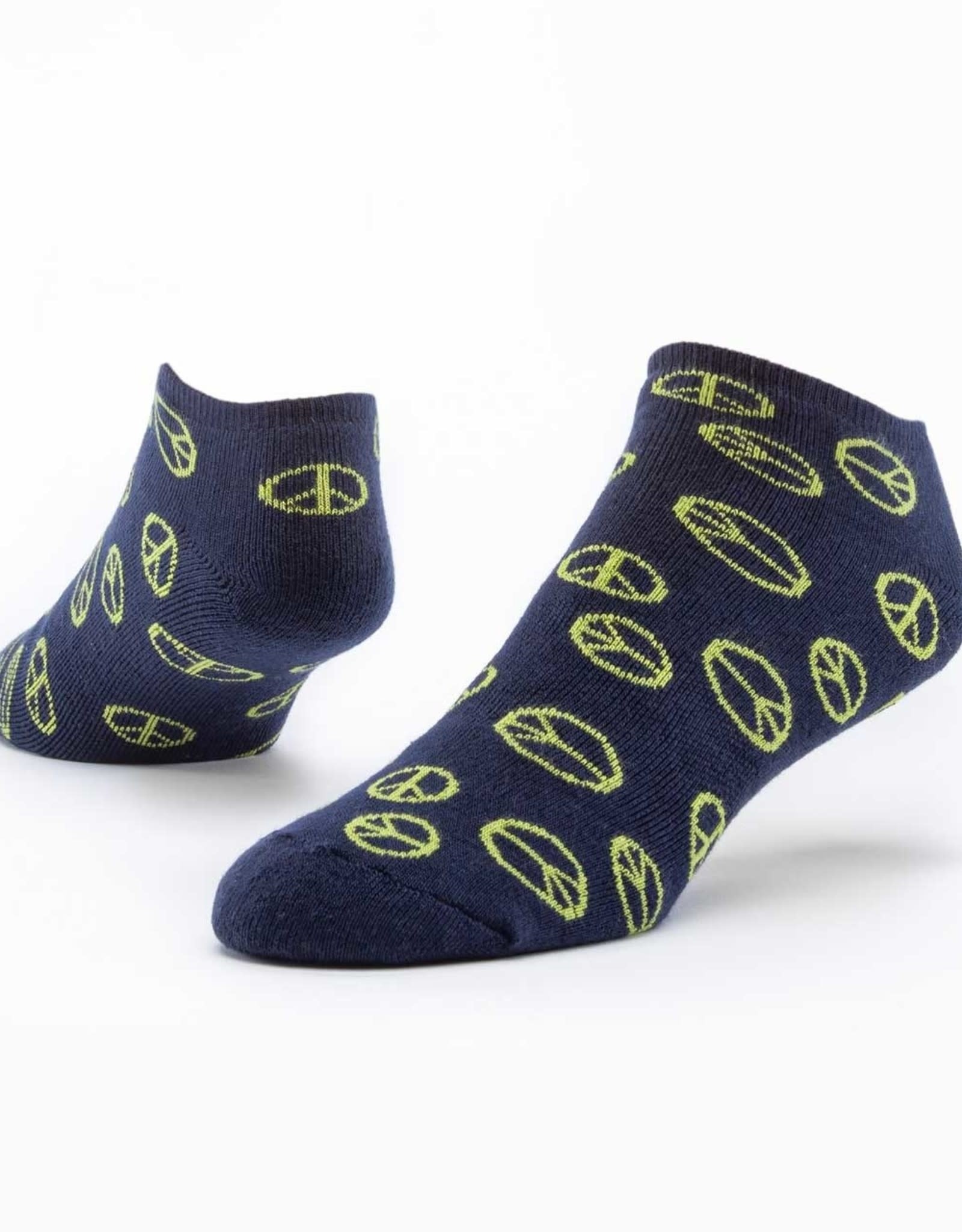 Maggie's Organics Footie Socks (Navy Peace)