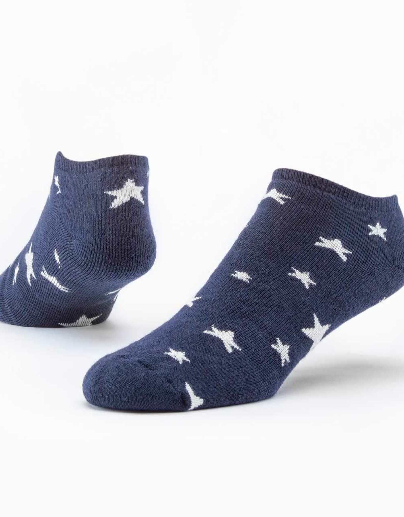 Maggie's Organics Footie Socks (Navy Star)