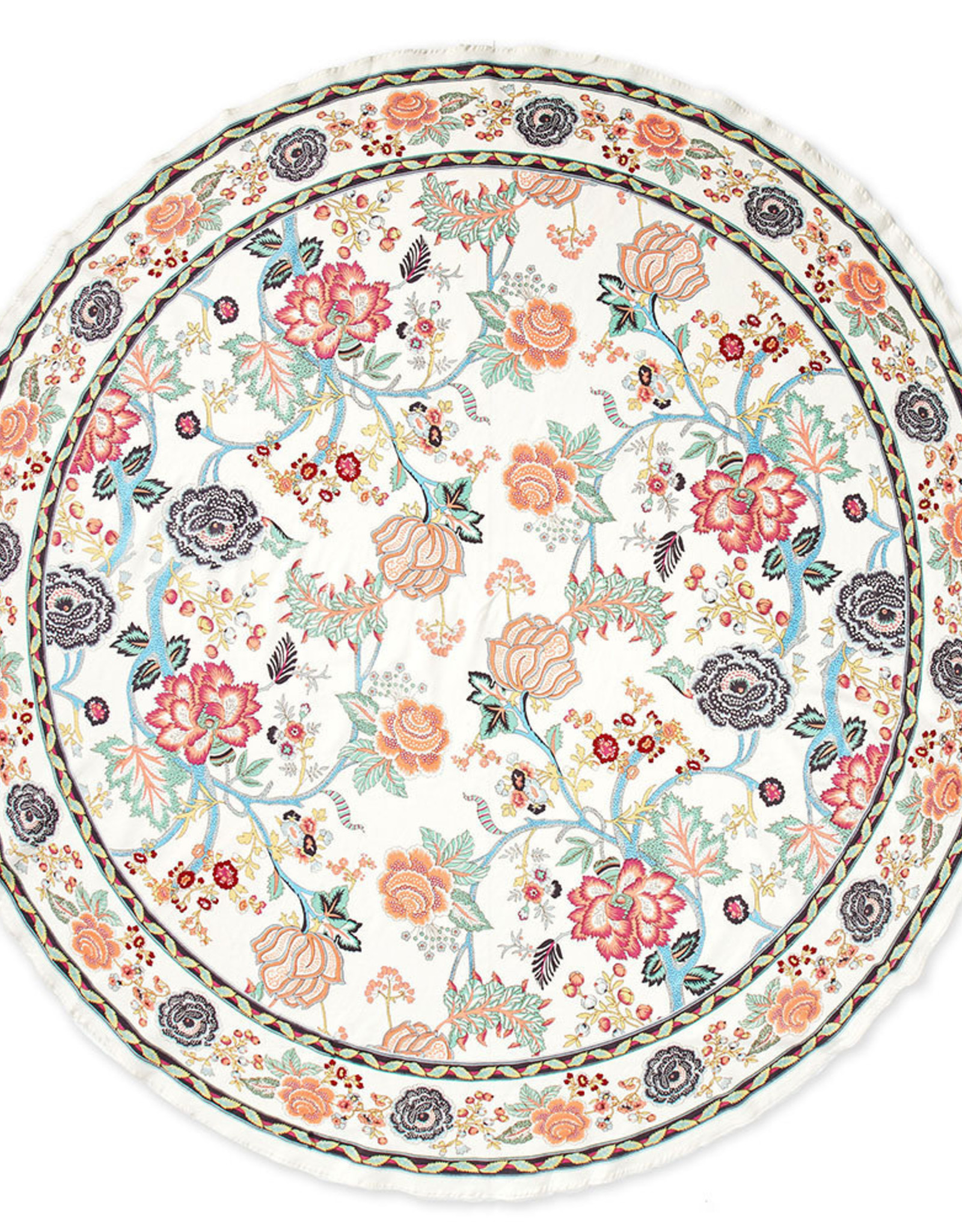 Serrv Modern Jaipur Round Tablecloth 70" Diameter