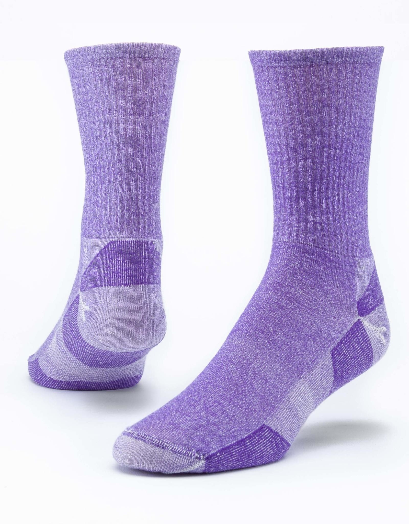 Maggie's Organics Urban Hiker Wool Crew Socks (Purple)