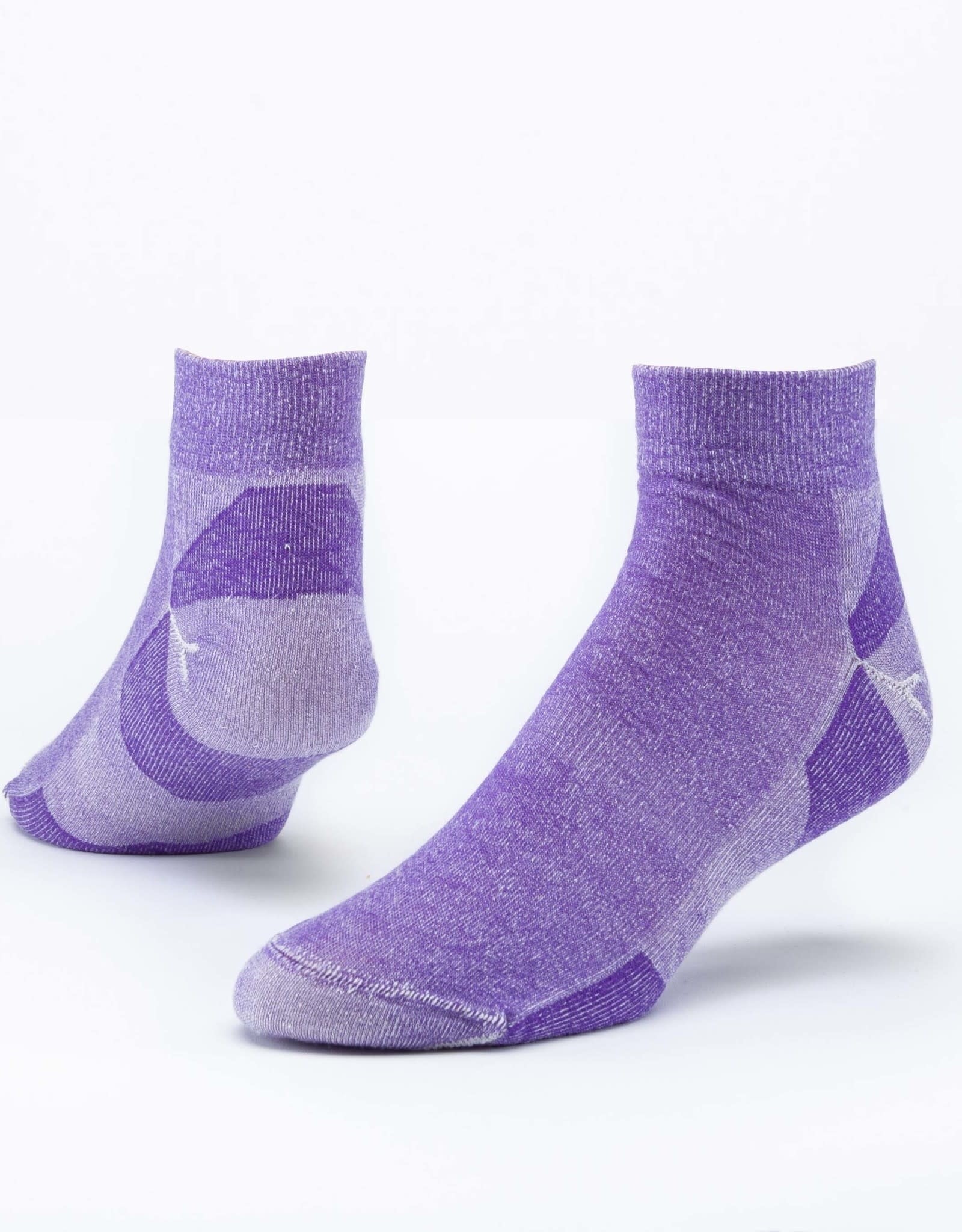 Maggie's Organics Urban Hiker Wool Ankle Socks (Purple)