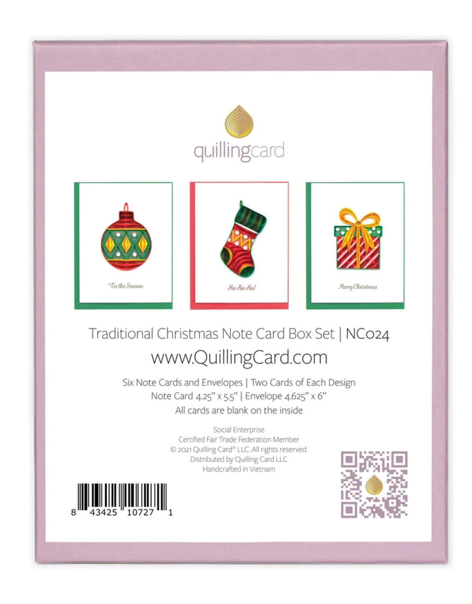 Quilling Card Quilled Christmas Note Card Box Set