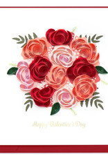 Quilling Card Quilled Valentine's Day Bouquet Card