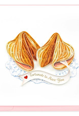 Quilling Card Quilled Love Fortune Cookies Greeting Card