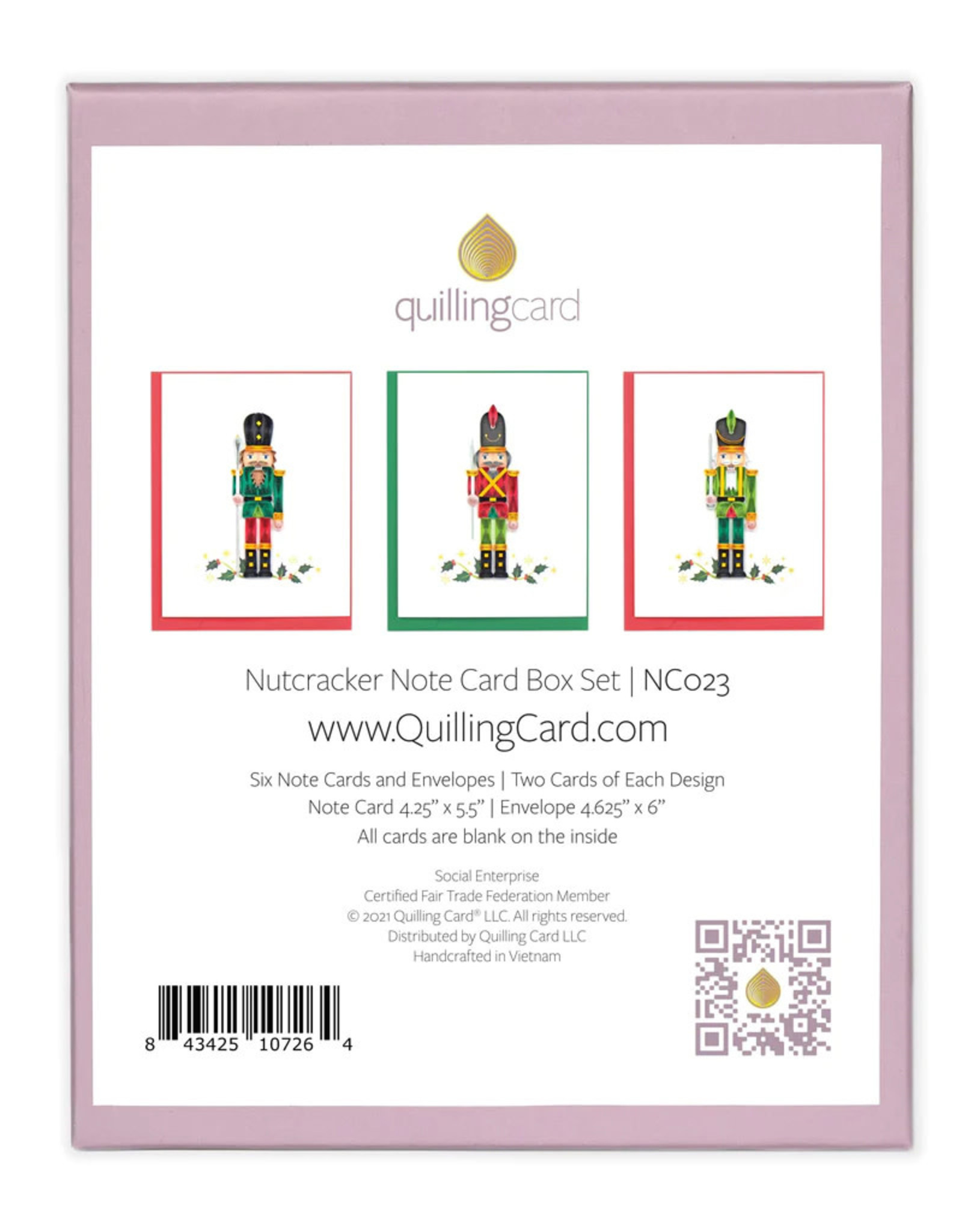 Quilling Card Quilled Nutcracker Note Card Box Set