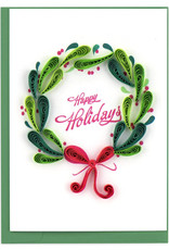Quilling Card Quilled Holiday Wreath Gift Enclosure Mini Card