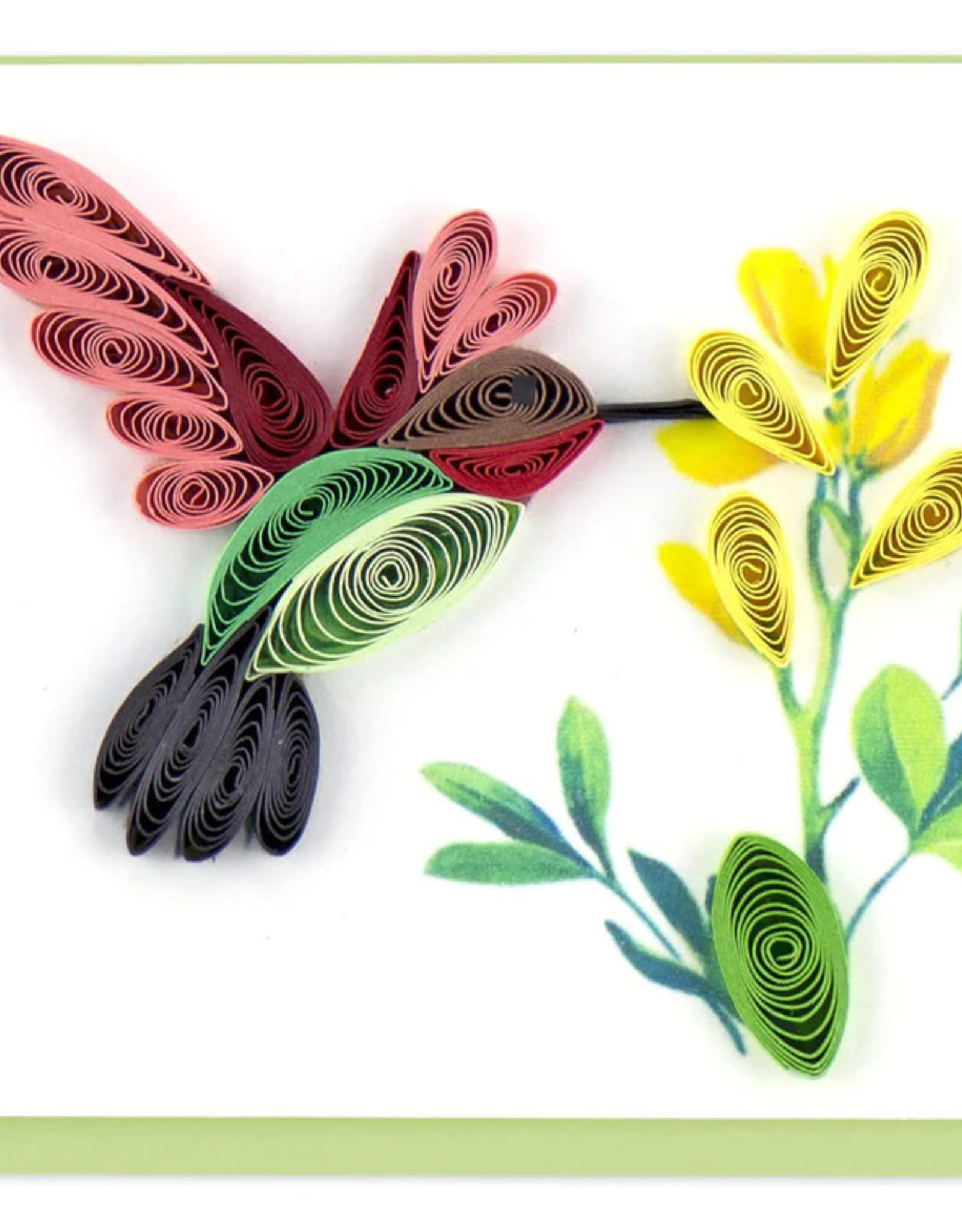 Quilling Card Quilled Hummingbird Gift Enclosure Mini Card