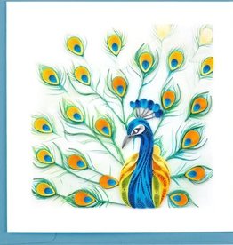 Quilling Card Quilled Peacock Feather Greeting Card