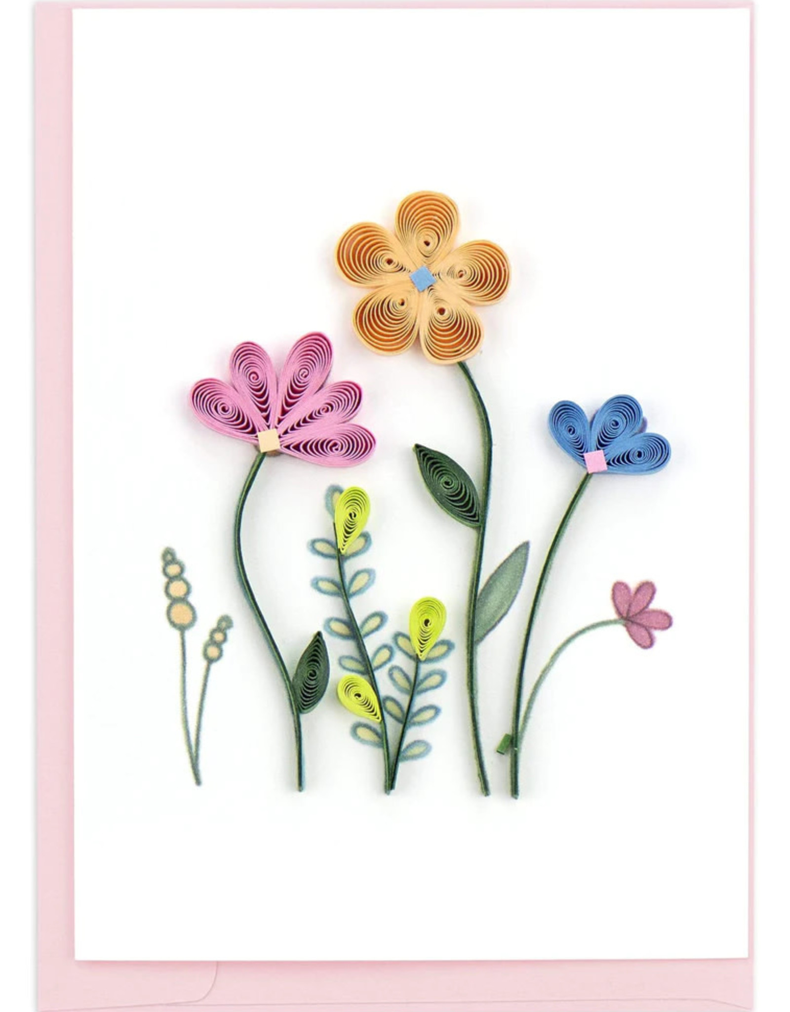 Quilling Card Quilled Wildflowers Gift Enclosure Mini Card