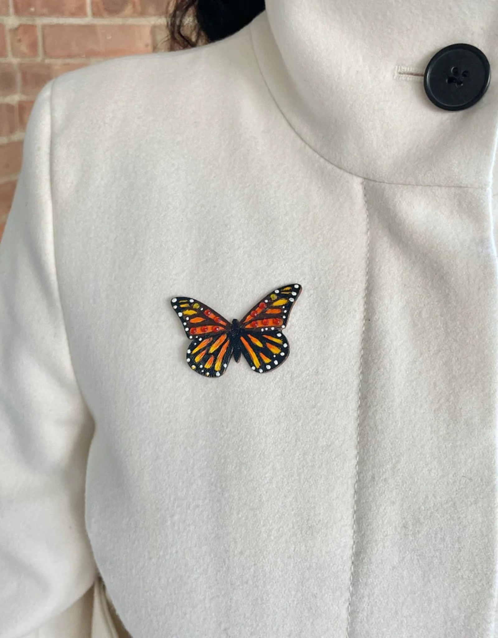 Tulia Artisans Monarch Brooch