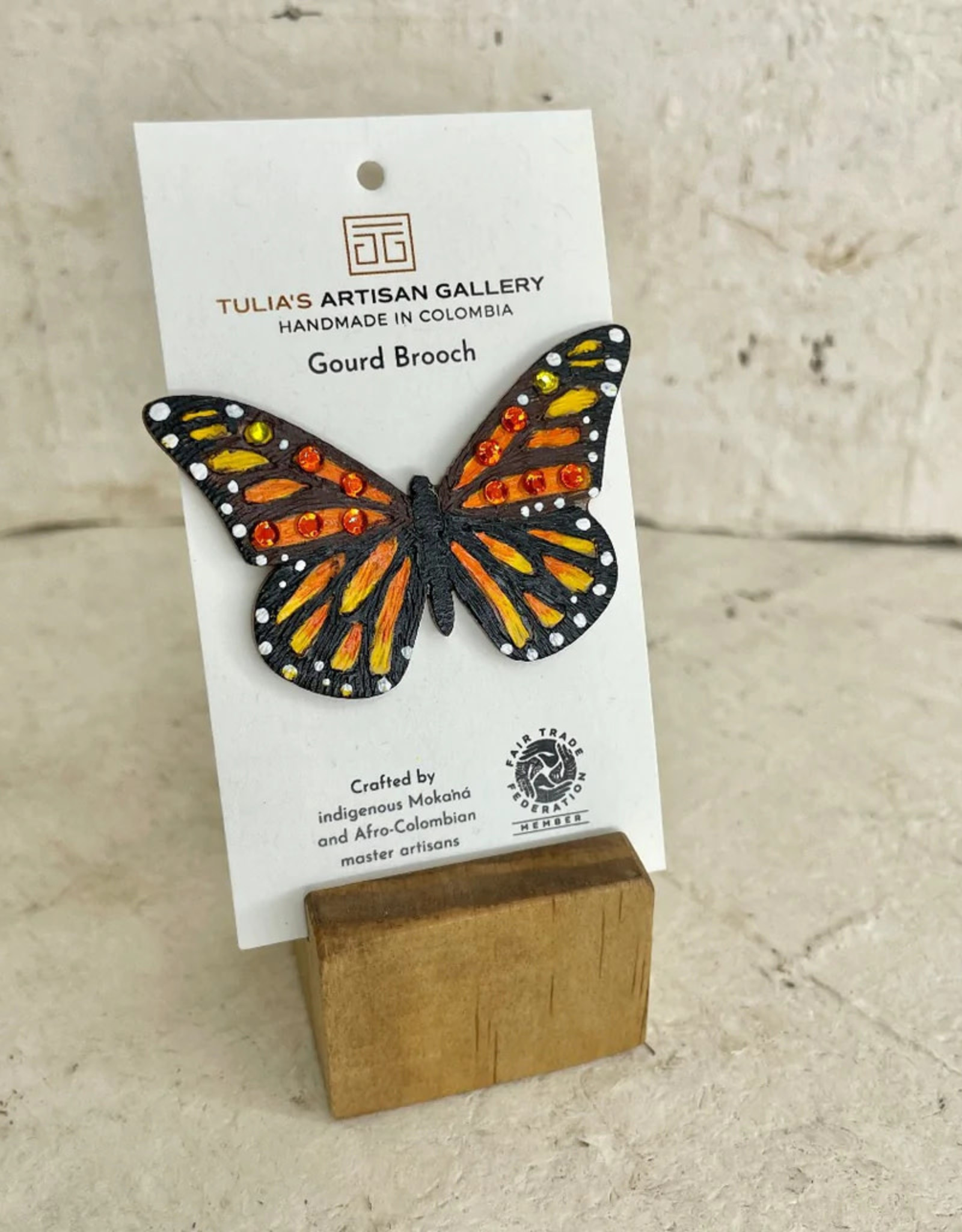 Tulia Artisans Monarch Brooch