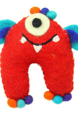 Global Crafts Red Monster Tooth Fairy Pillow