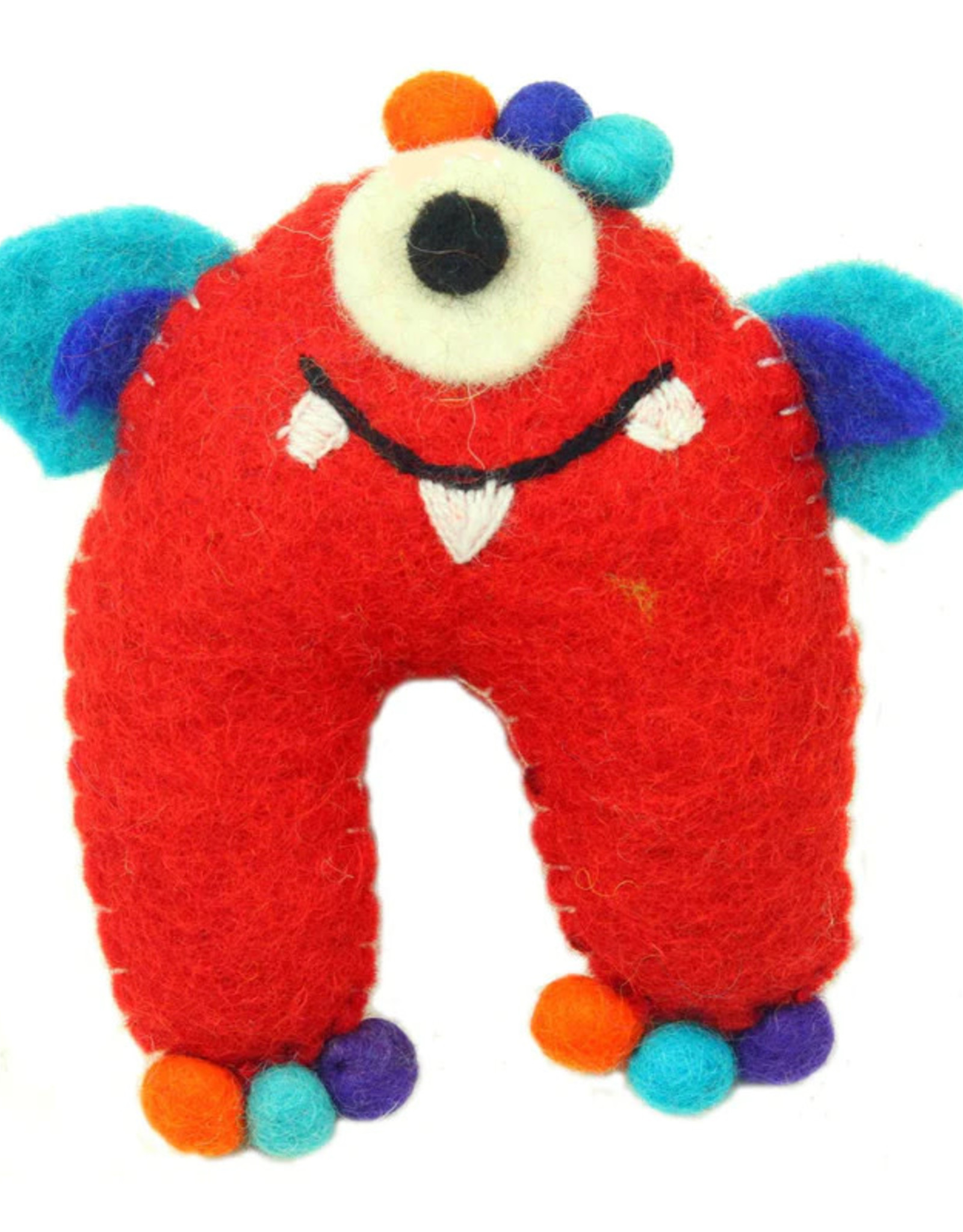 Global Crafts Red Monster Tooth Fairy Pillow