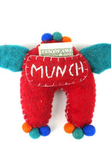 Global Crafts Red Monster Tooth Fairy Pillow