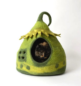 Dharma Dog Karma Cat Green Fairy House Pet Cave