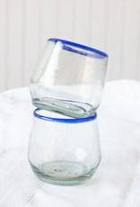 Sobremesa Blue Rim Roly Wine Glass