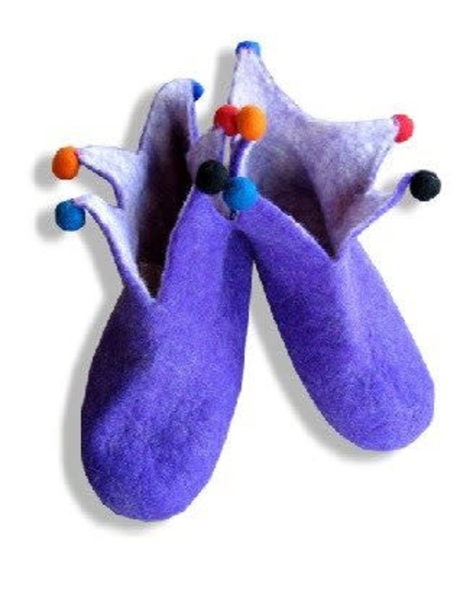 Ganesh Himal Adult Felted Jester Slippers