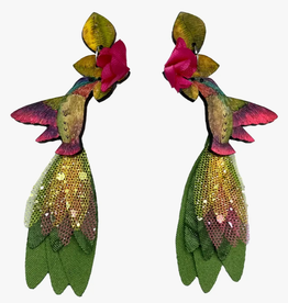 Tulia Artisans Anna's Hummingbird Earrings (Large)