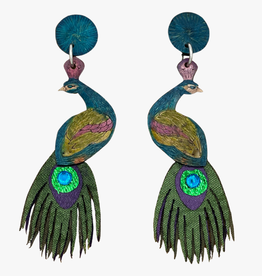 Tulia Artisans Peacock Earrings (Small)