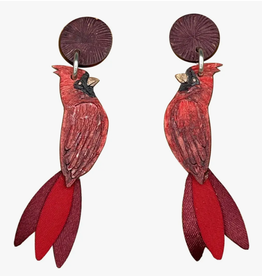 Tulia Artisans Cardinal Earrings (Large)