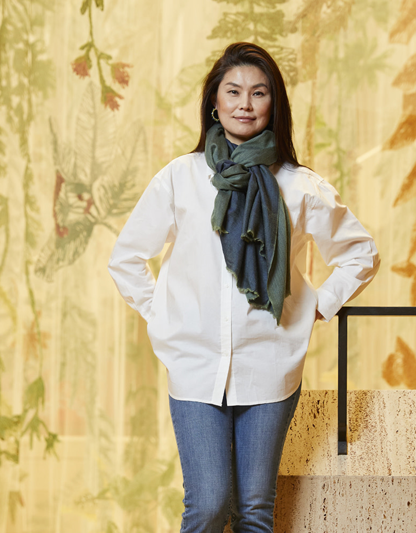 Serrv Rahasi Kashmiri Solid Scarf