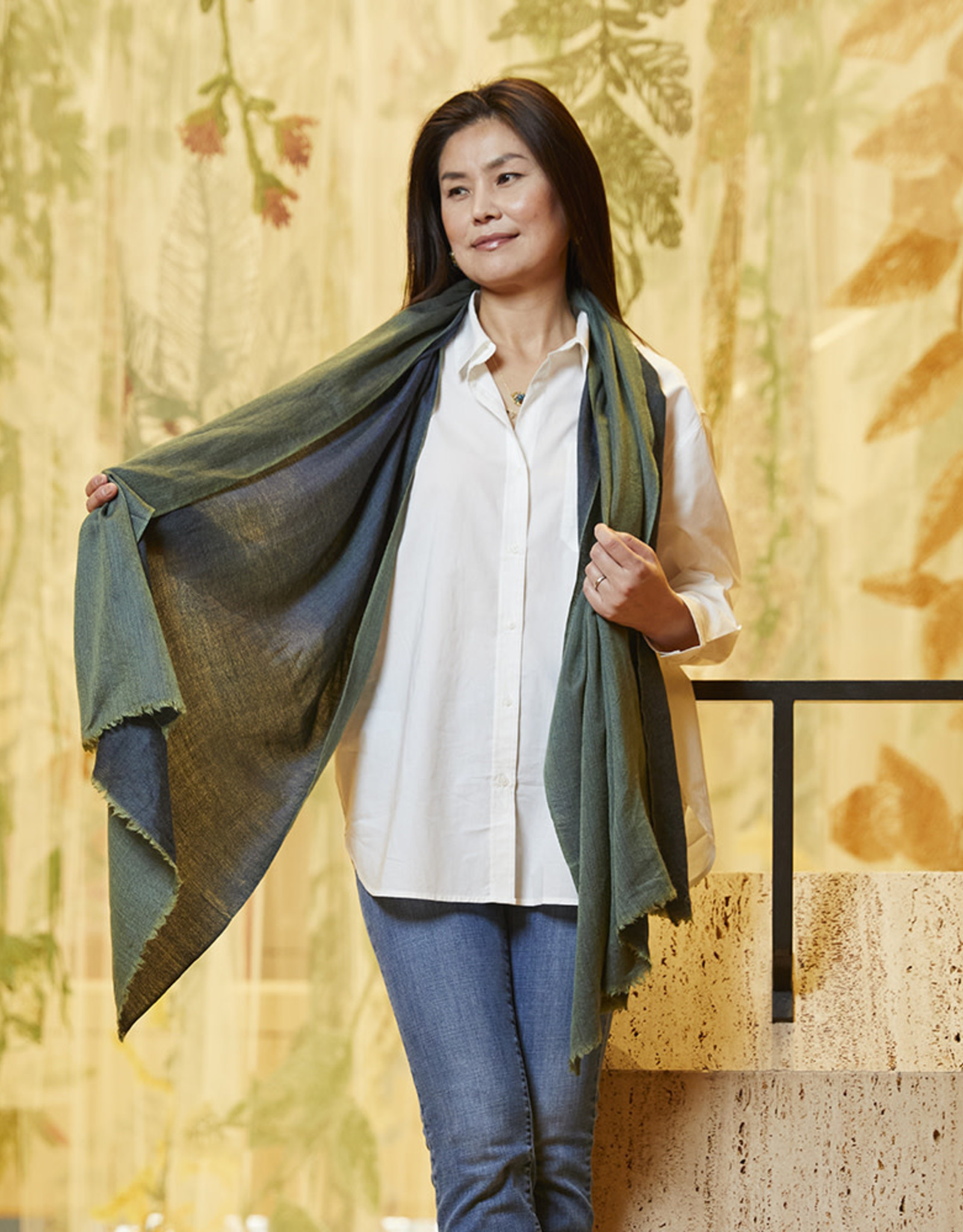 Serrv Rahasi Kashmiri Solid Scarf