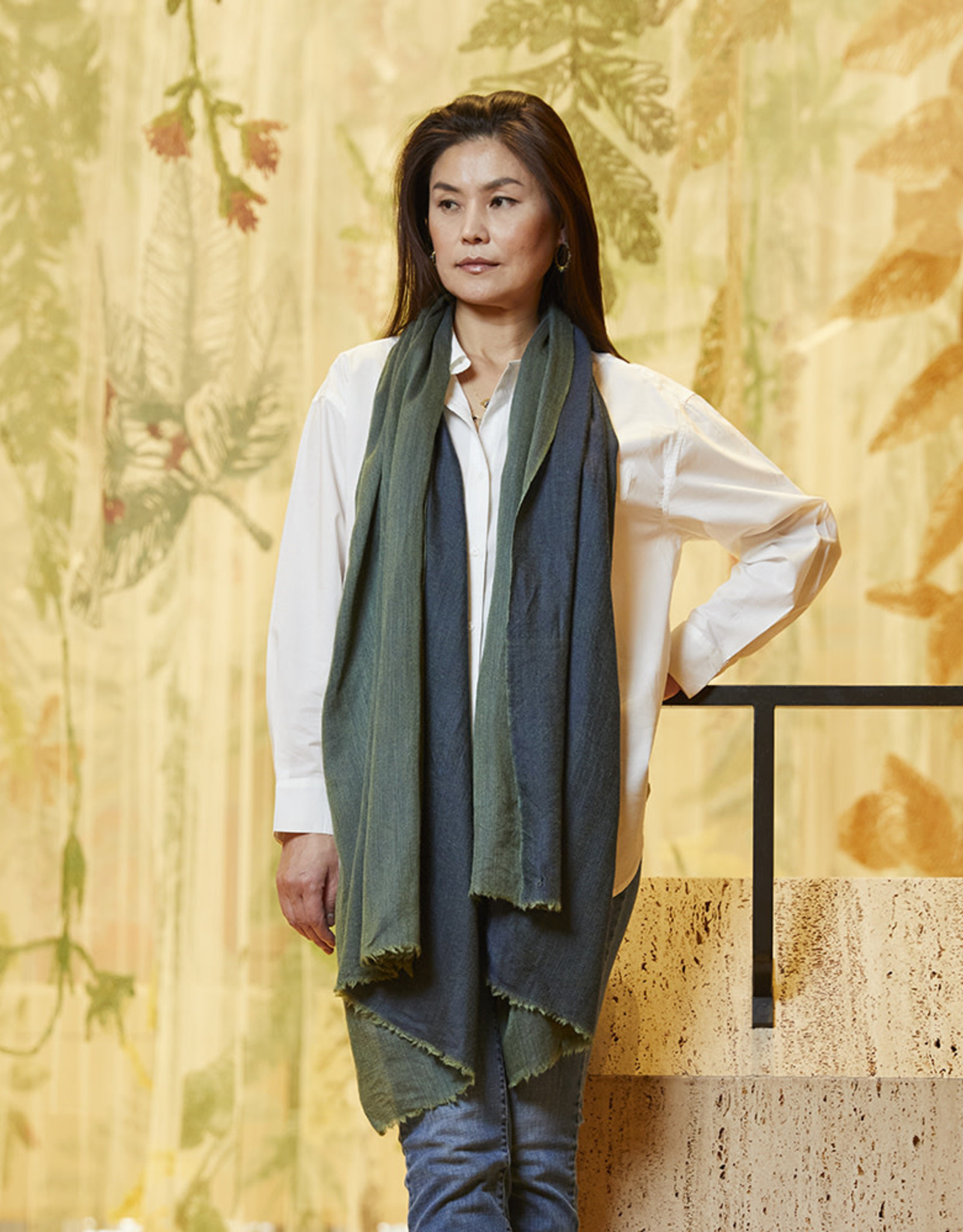 Serrv Rahasi Kashmiri Solid Scarf