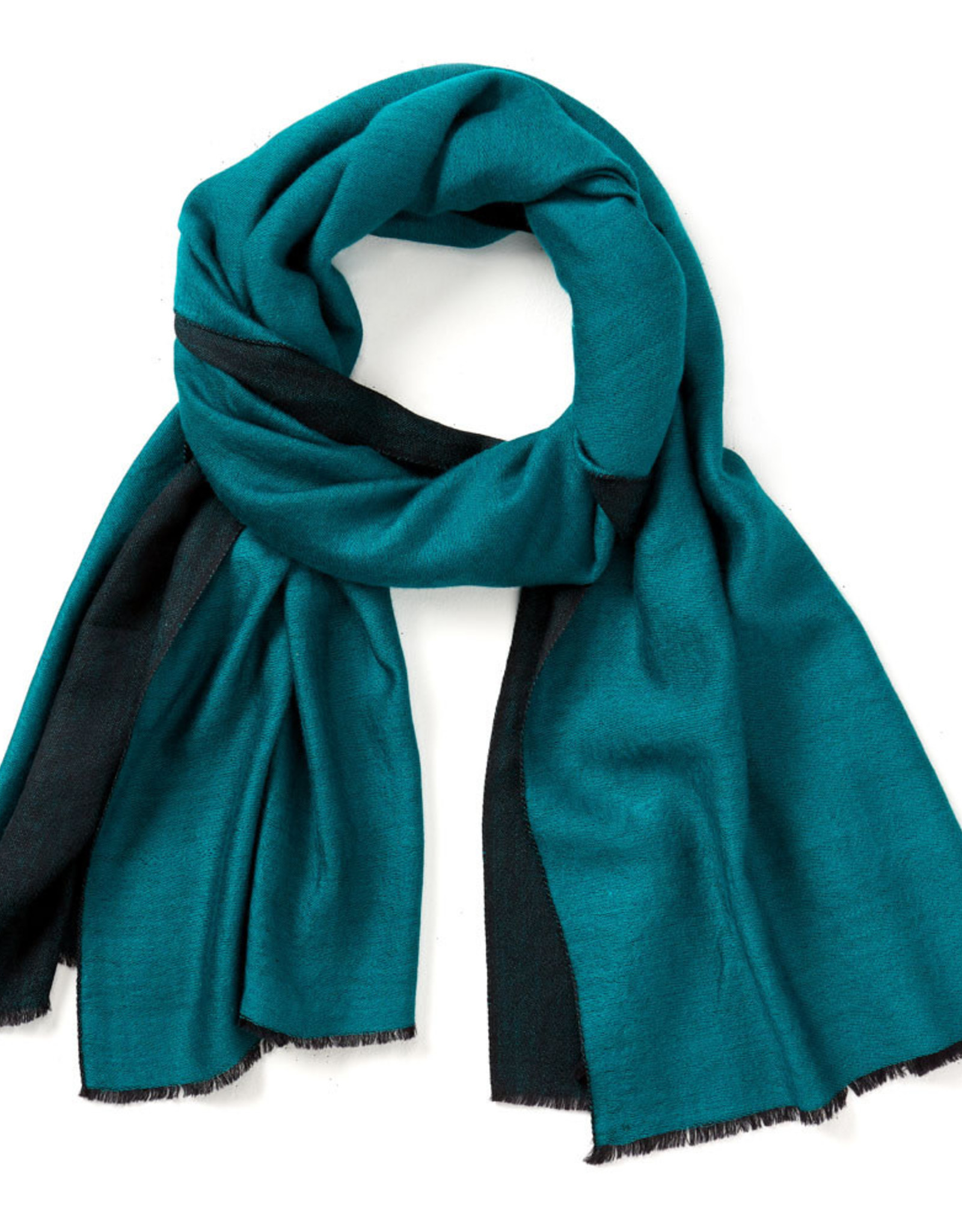 Serrv Turquoise Kashmiri Solid Scarf