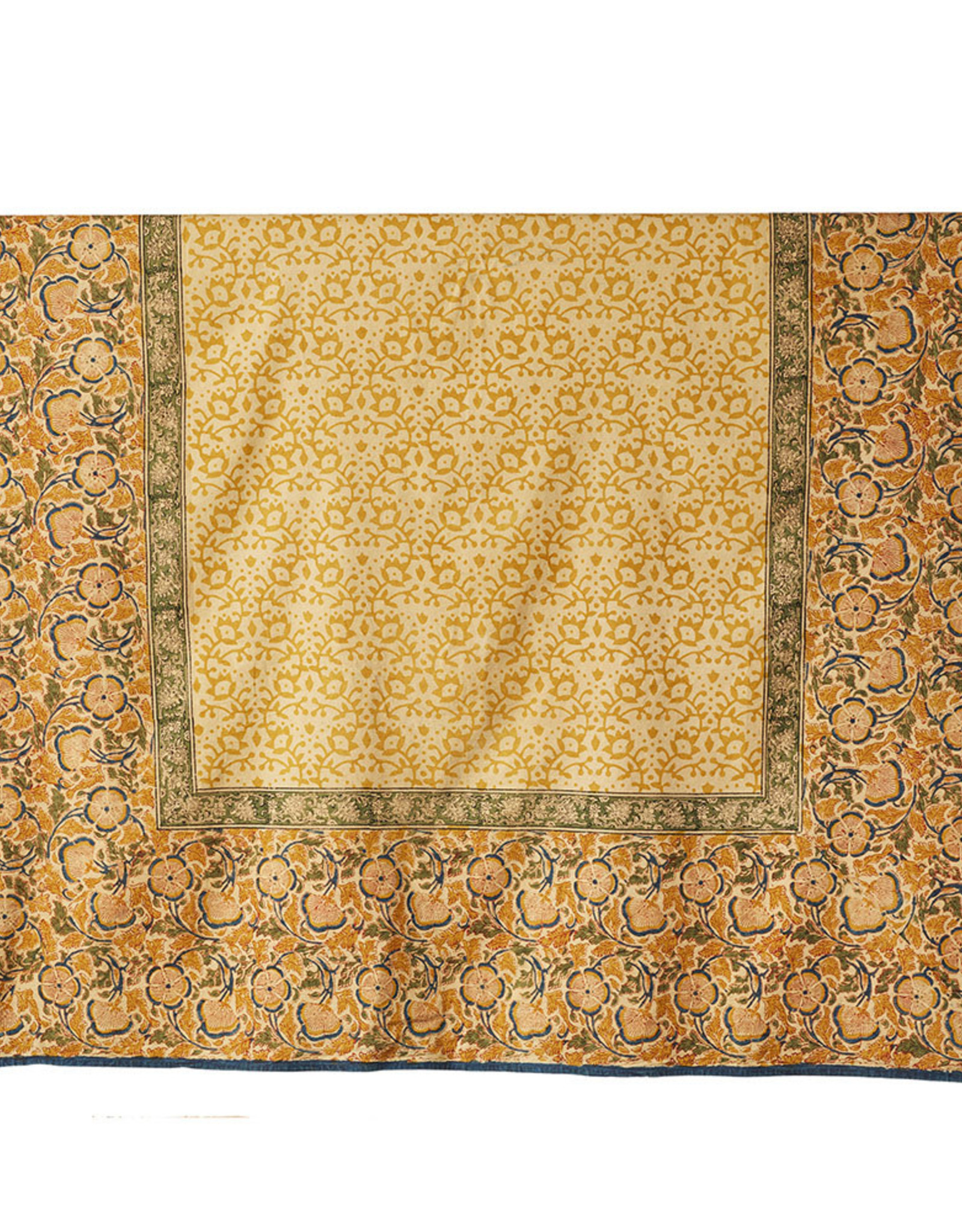Serrv Kalamkari Meadow Tablecloth 90"x60"