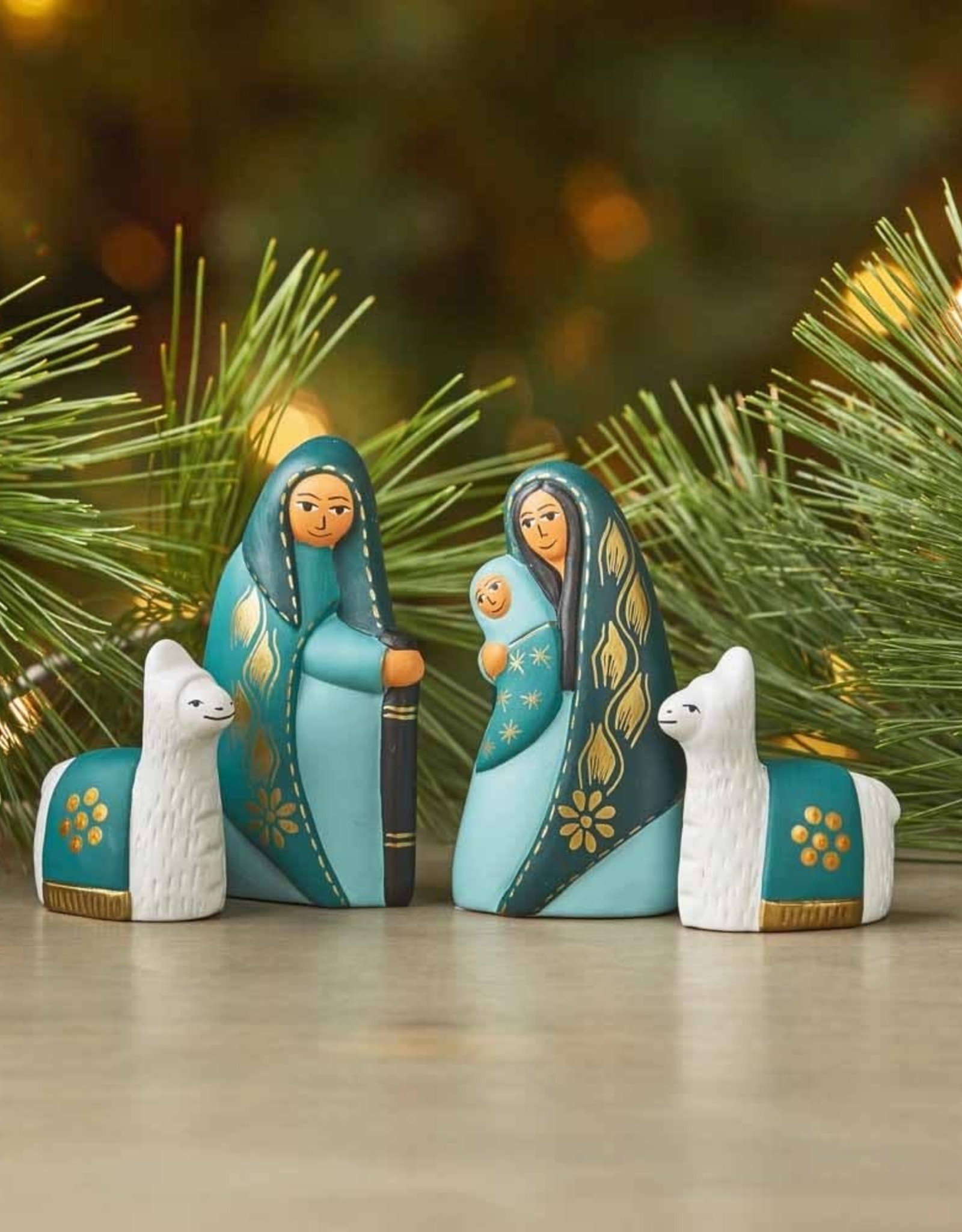 Serrv Tranquil Teal Nativity