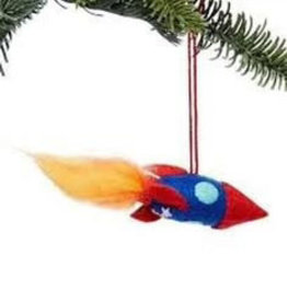 Silk Road Bazaar Rocketship Ornament