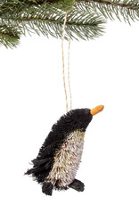 Silk Road Bazaar Bottle Brush Penguin Ornament
