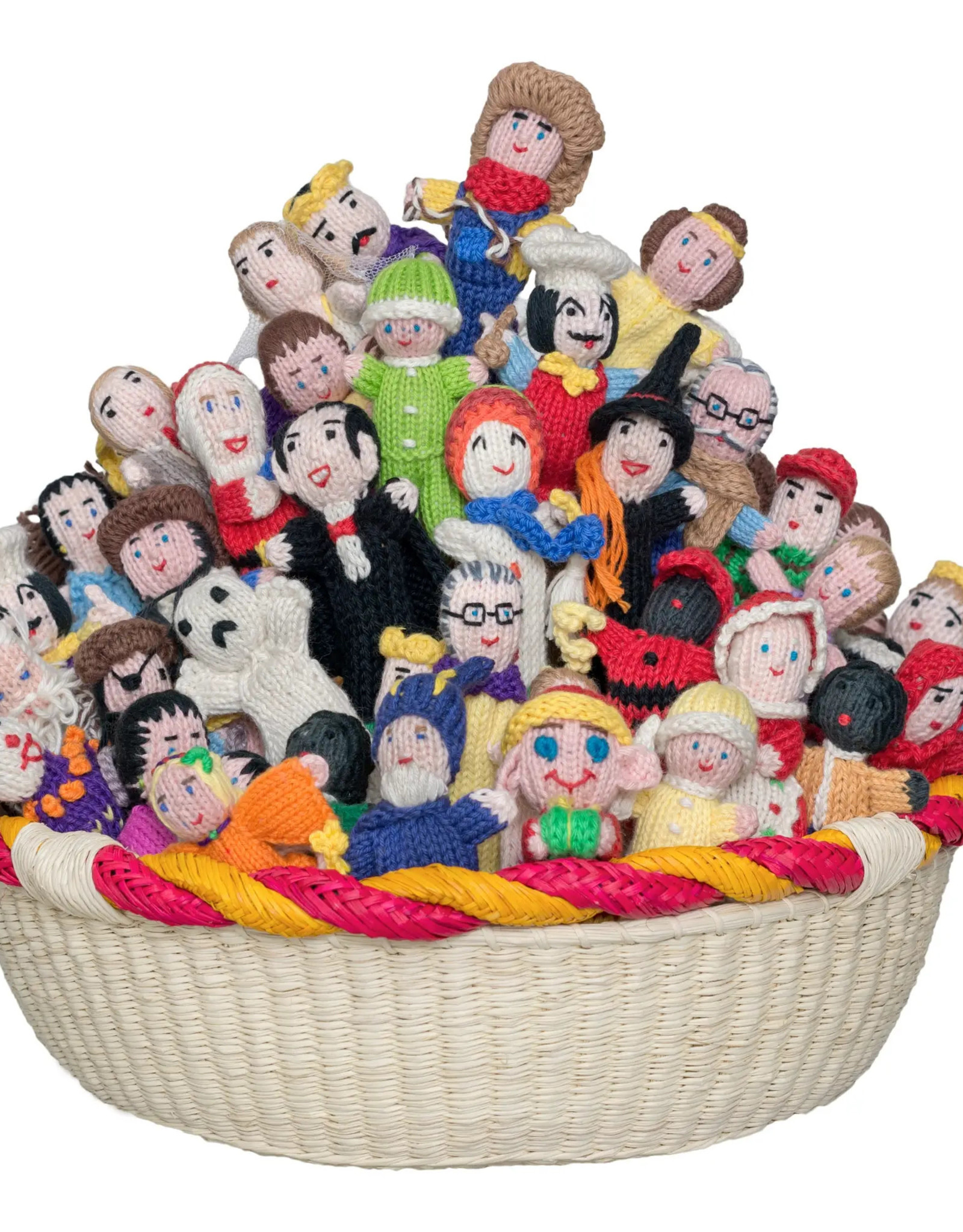 Organic Cotton People Finger Puppets Assorted Bunyaad