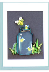 Quilling Card Quilled Fireflies Gift Enclosure Mini Card