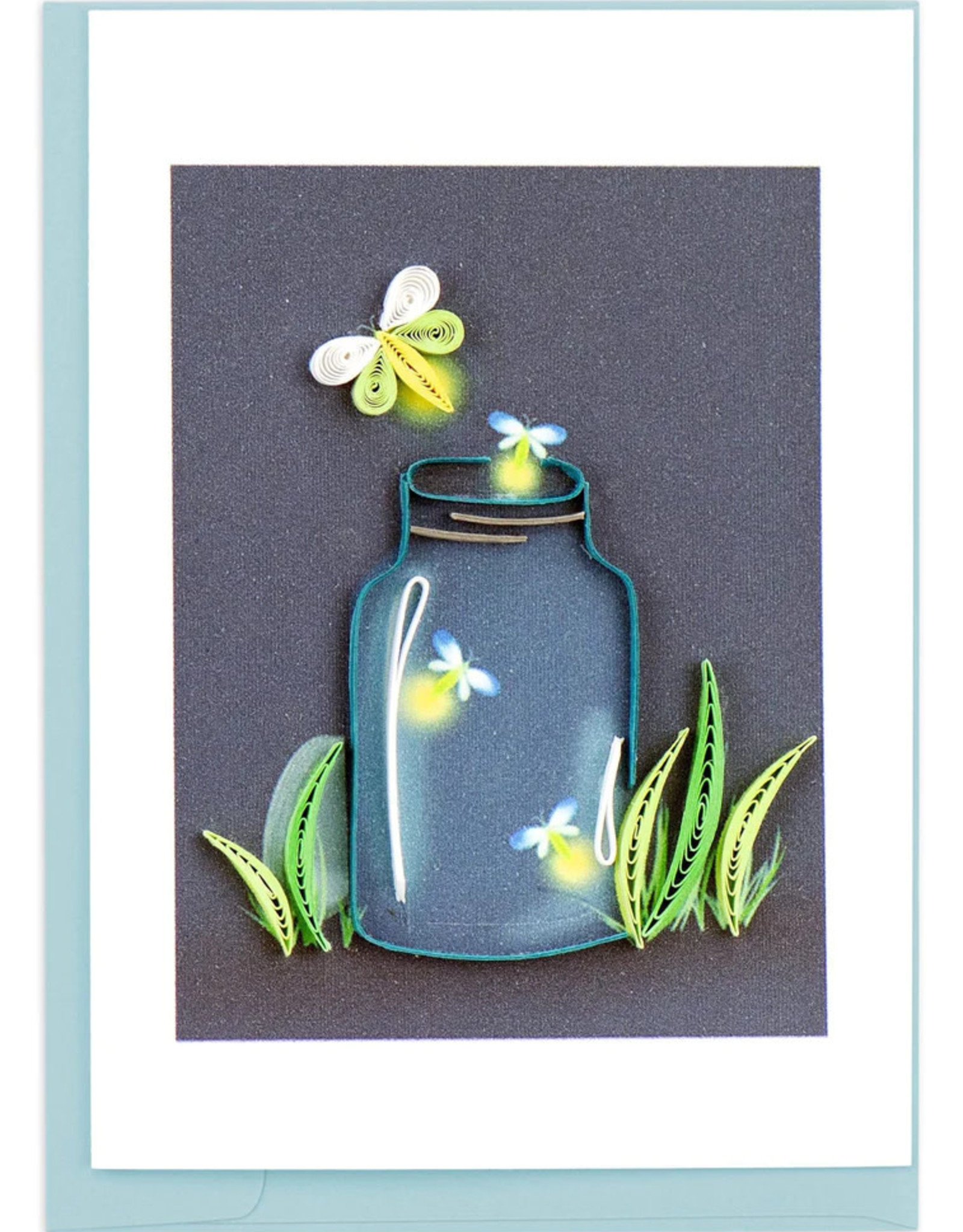 Quilling Card Quilled Fireflies Gift Enclosure Mini Card
