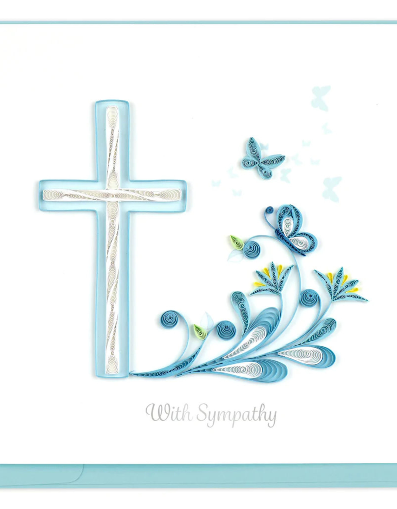 Quilling Card Quilled Sympathy Cross Card