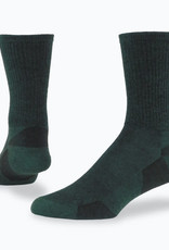 Maggie's Organics Urban Hiker Wool Crew Socks (Dark Green)