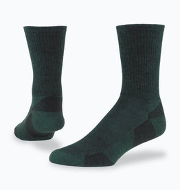 Maggie's Organics Urban Hiker Wool Crew Socks (Dark Green)