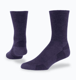 Maggie's Organics Urban Hiker Wool Crew Socks (Dark Purple)