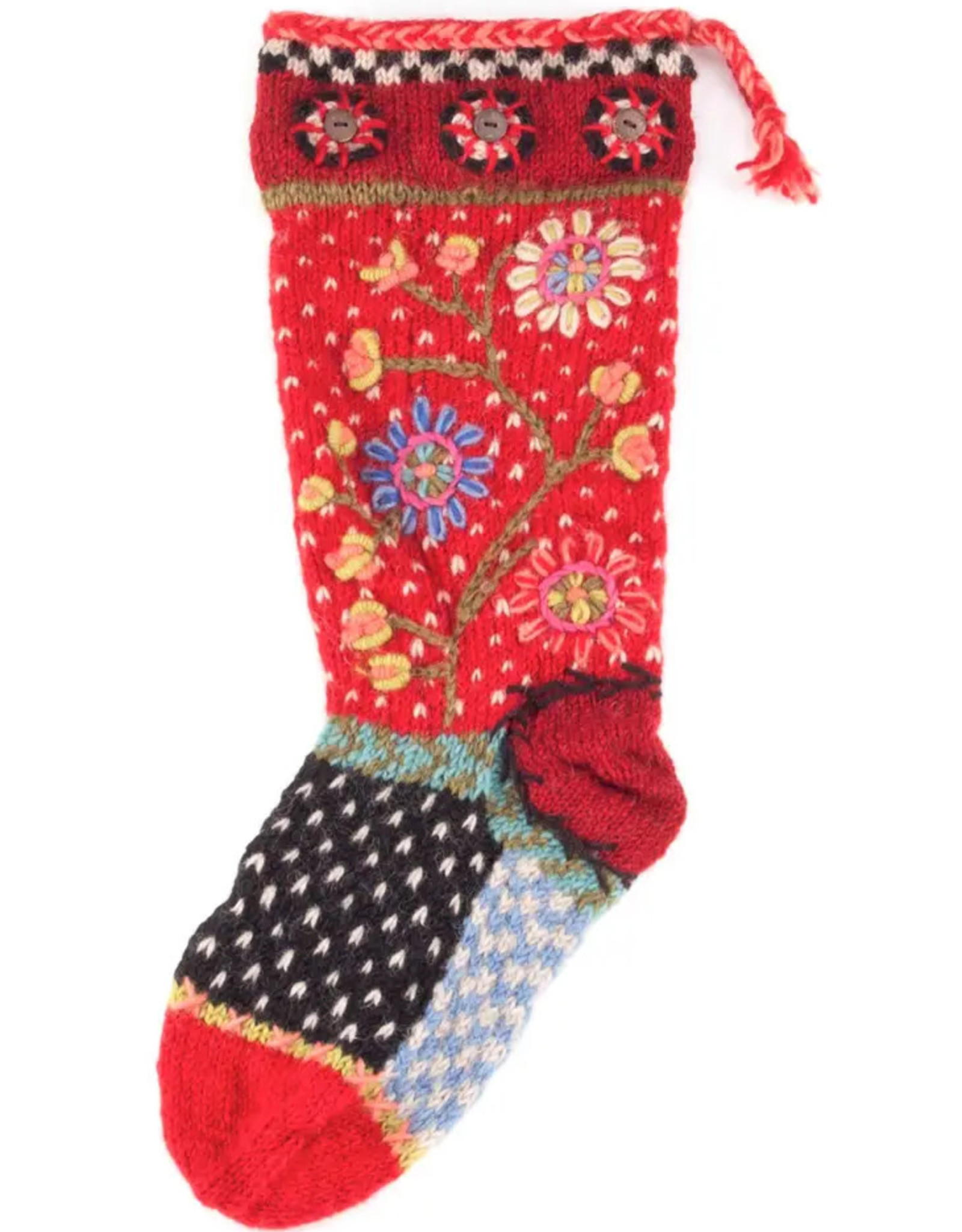 Lost Horizons Flora Red Stocking