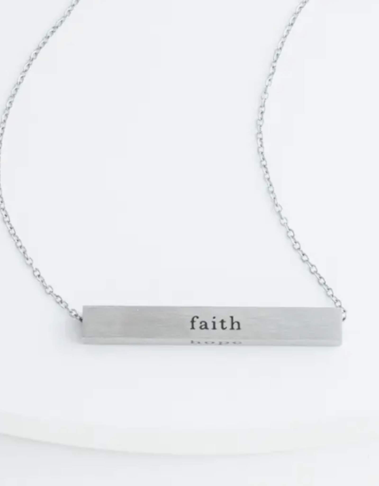 Starfish Project Faith Silver Bar Necklace