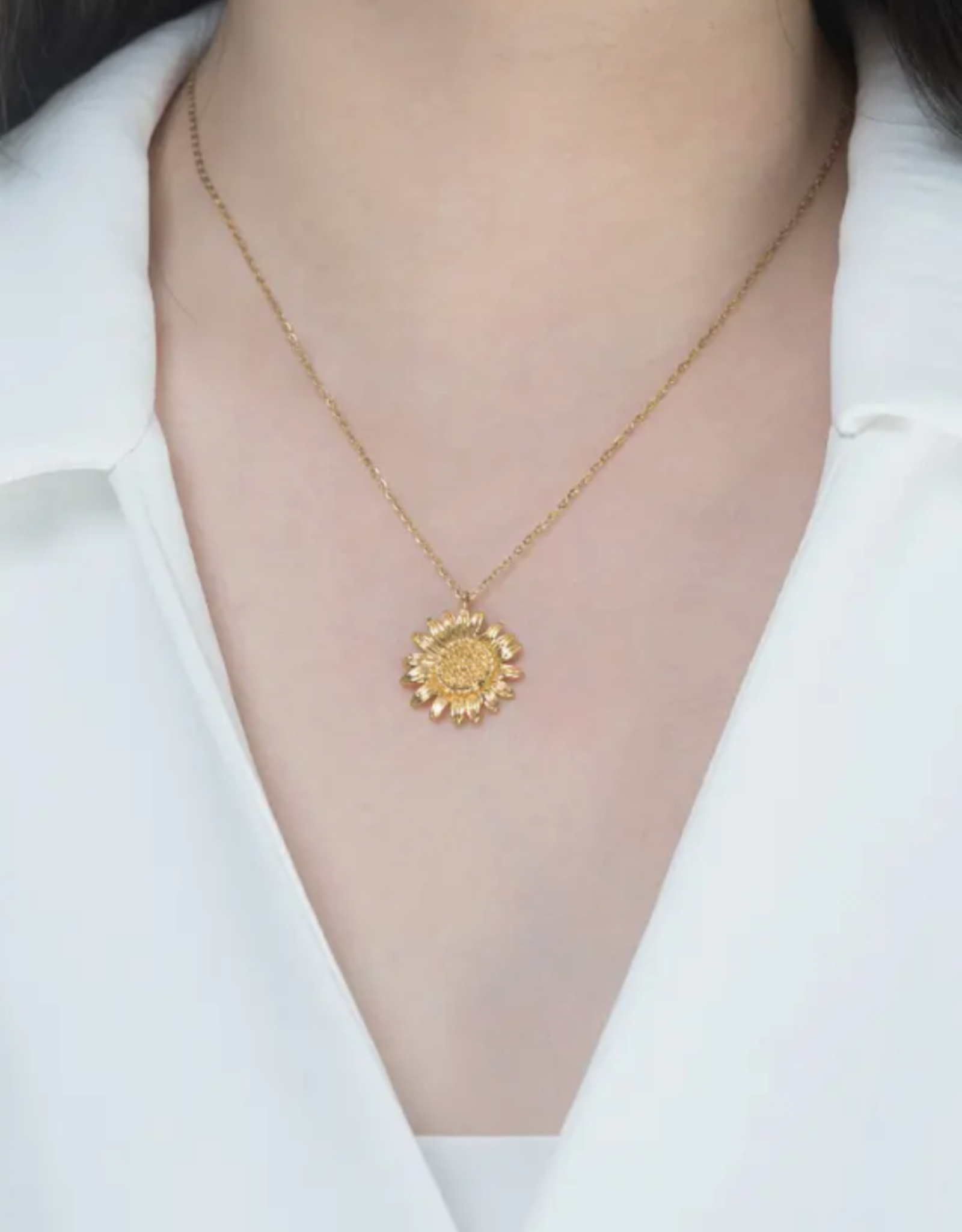 Starfish Project Golden Sunflower Necklace