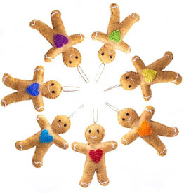 Global Crafts Rainbow Gingerbread Friend Ornament