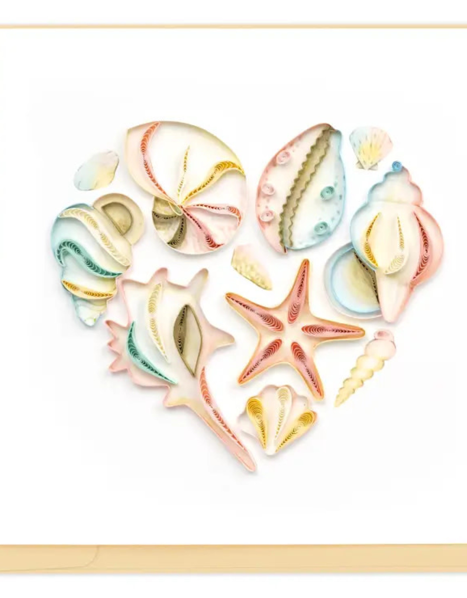 Quilling Card Quilled Seashell Heart Greeting Card