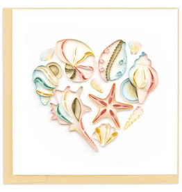 Quilling Card Quilled Seashell Heart Greeting Card